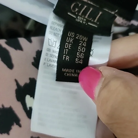 G.I.L.I. Pink and Black Bustier Peplum Swim Tankini - Picture 4 of 8